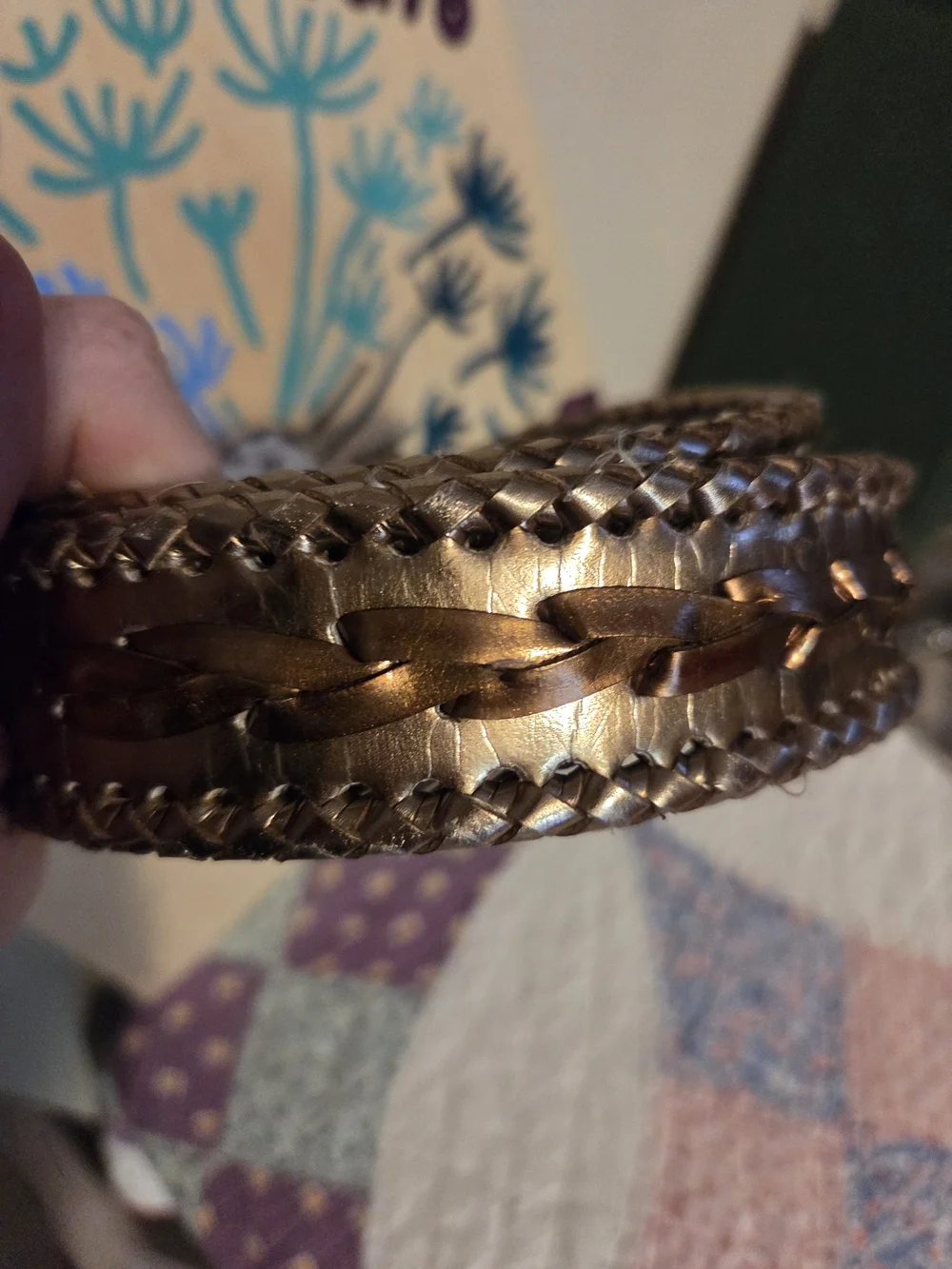 Small Express gold & copper toned 